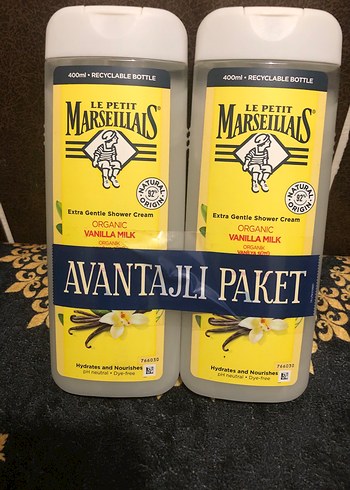 Le Petit Marseillais Vanilya Sütü Duş Jeli 2x400 ml - Görsel 2