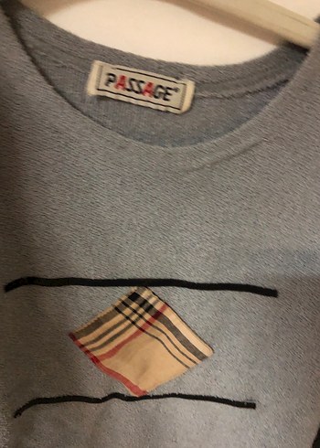 Gri Kadın Triko Kısa Kazak - Görsel 3