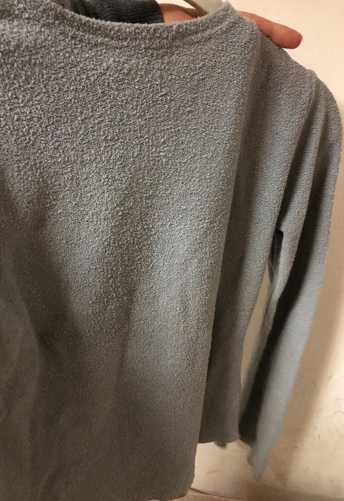 Gri Kadın Triko Kısa Kazak - Görsel 4