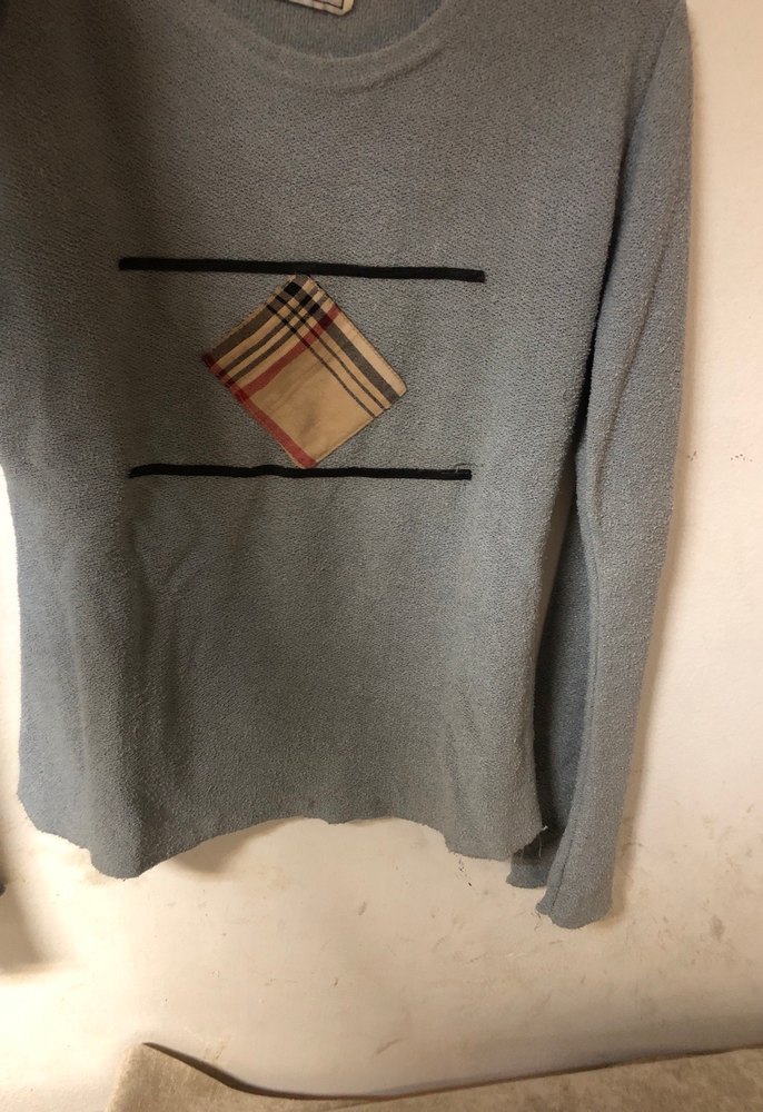 Gri Kadın Triko Kısa Kazak - Görsel 2