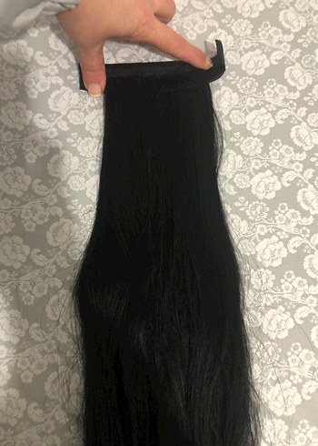 Siyah gerçek at kuyruğu saç - Görsel 2
