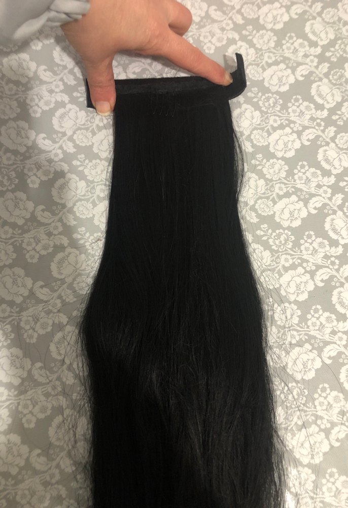 Siyah gerçek at kuyruğu saç - Görsel 2