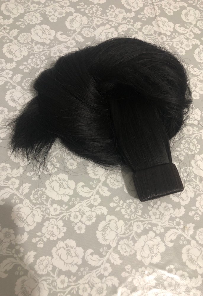 Siyah gerçek at kuyruğu saç - Görsel 4