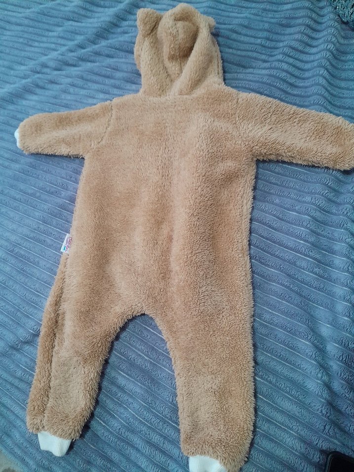 Kürklü Kapüşonlu Bebek Tulumu - Görsel 3