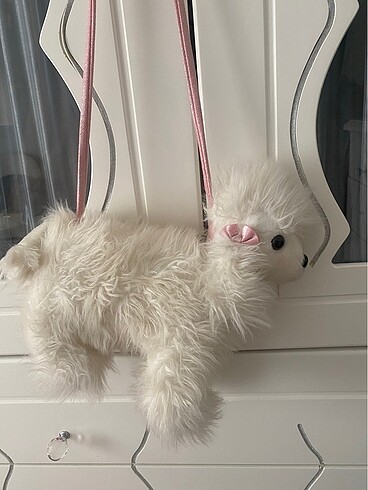 peluş köpek çanta