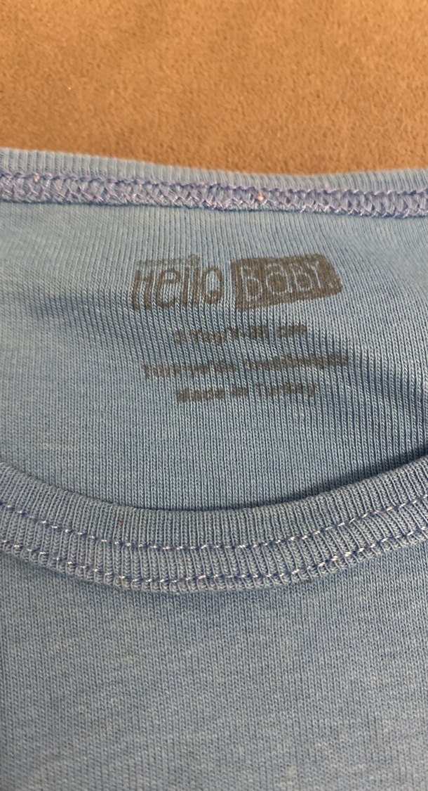 Mavi Erkek Bebek Kolsuz Body - Görsel 2