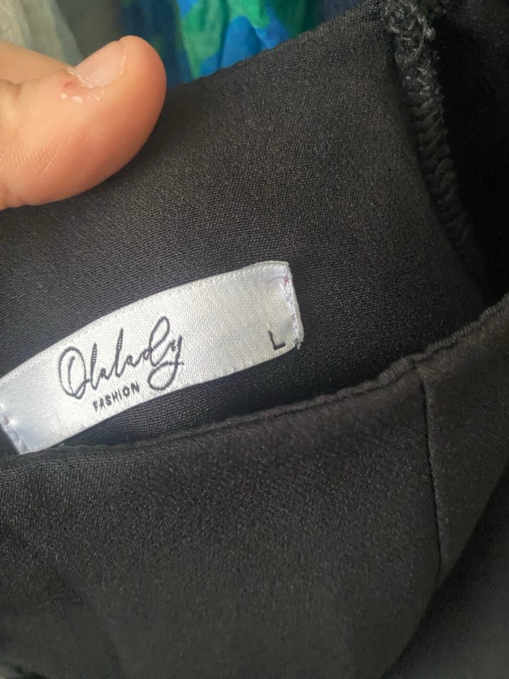 Uzun Kollu Siyah Kalem Elbise - Görsel 3