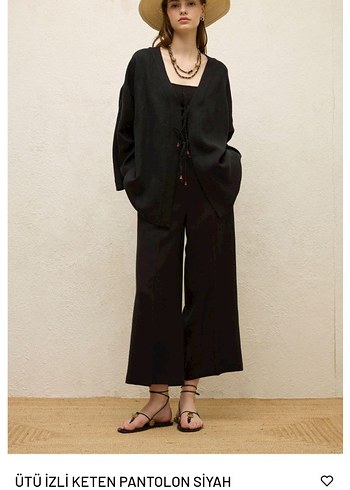 Manuka Ütü izli Keten pantolon - Görsel 10