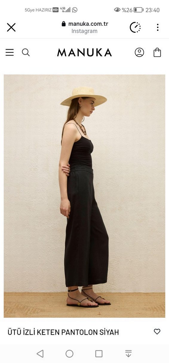 Manuka Ütü izli Keten pantolon - Görsel 4