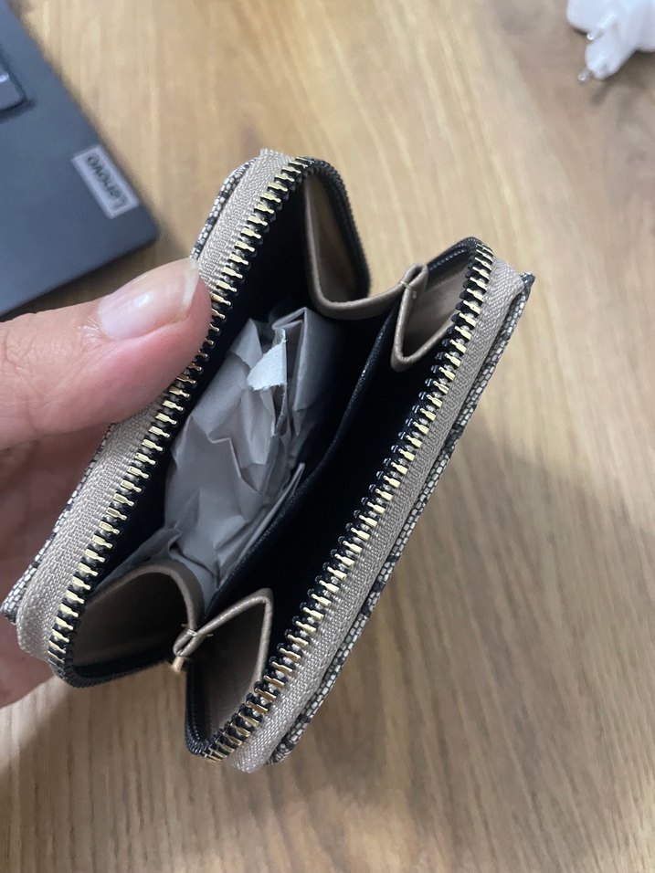 Gri Baskılı Tokalı Kadın Cüzdanı - Görsel 2