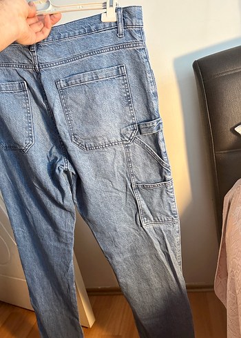 Erkek Mavi Kot Pantolon W34 L33 - Görsel 3