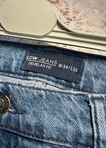 Erkek Mavi Kot Pantolon W34 L33 - Görsel 4