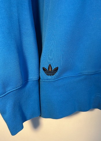 Adidas Kapüşonlu Sweatshirt XL Mavi - Görsel 2