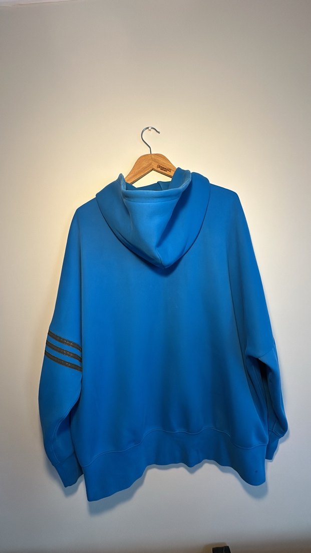 Adidas Kapüşonlu Sweatshirt XL Mavi - Görsel 5
