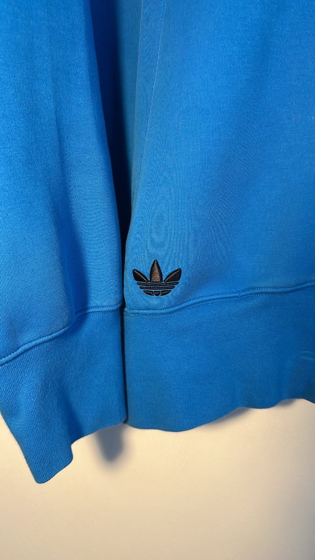 Adidas Kapüşonlu Sweatshirt XL Mavi - Görsel 2