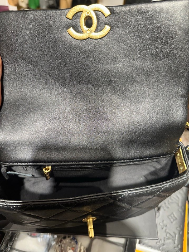 CHANEL 19 MAXİ DERİ ÇANTA - Görsel 5