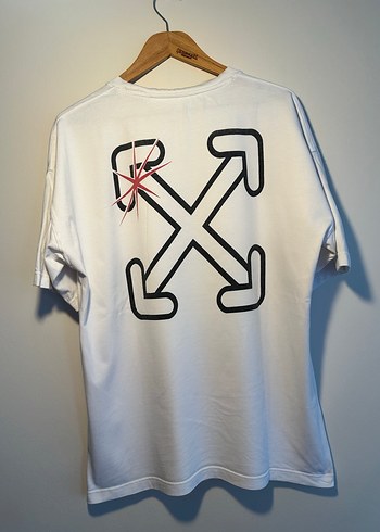 Off-White Beyaz Tişört XXL - Görsel 3