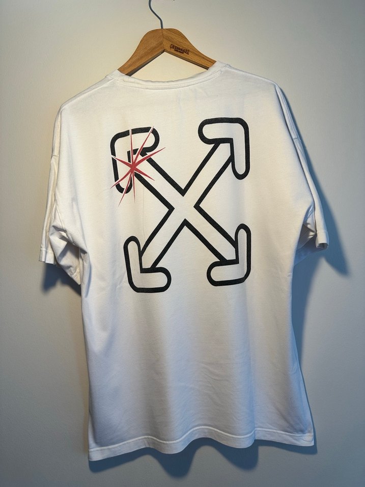 Off-White Beyaz Tişört XXL - Görsel 3