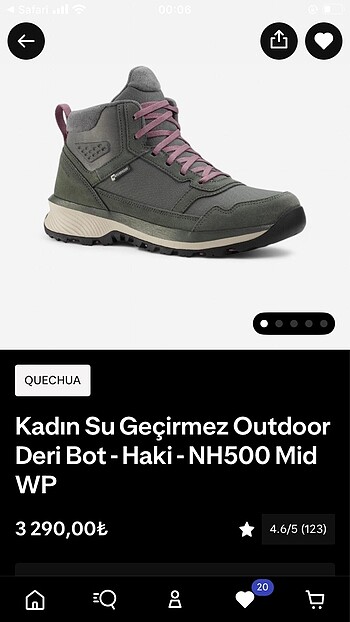 Kadin Su Gecirmez Ayakkabi