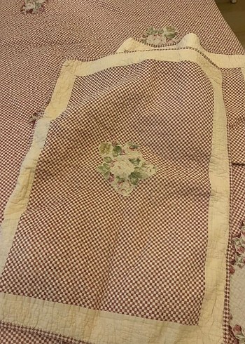 English home Nakışlı Pembe Pastel Yatak Örtüsü - Görsel 3