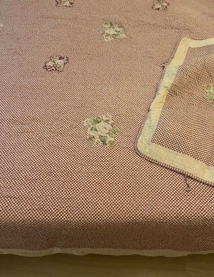 English home Nakışlı Pembe Pastel Yatak Örtüsü - Görsel 4