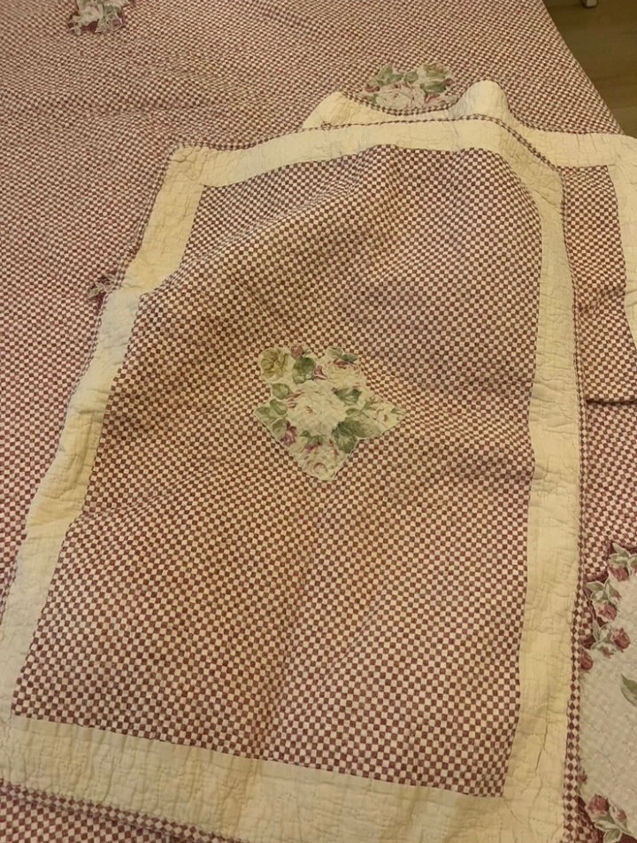 English home Nakışlı Pembe Pastel Yatak Örtüsü - Görsel 3