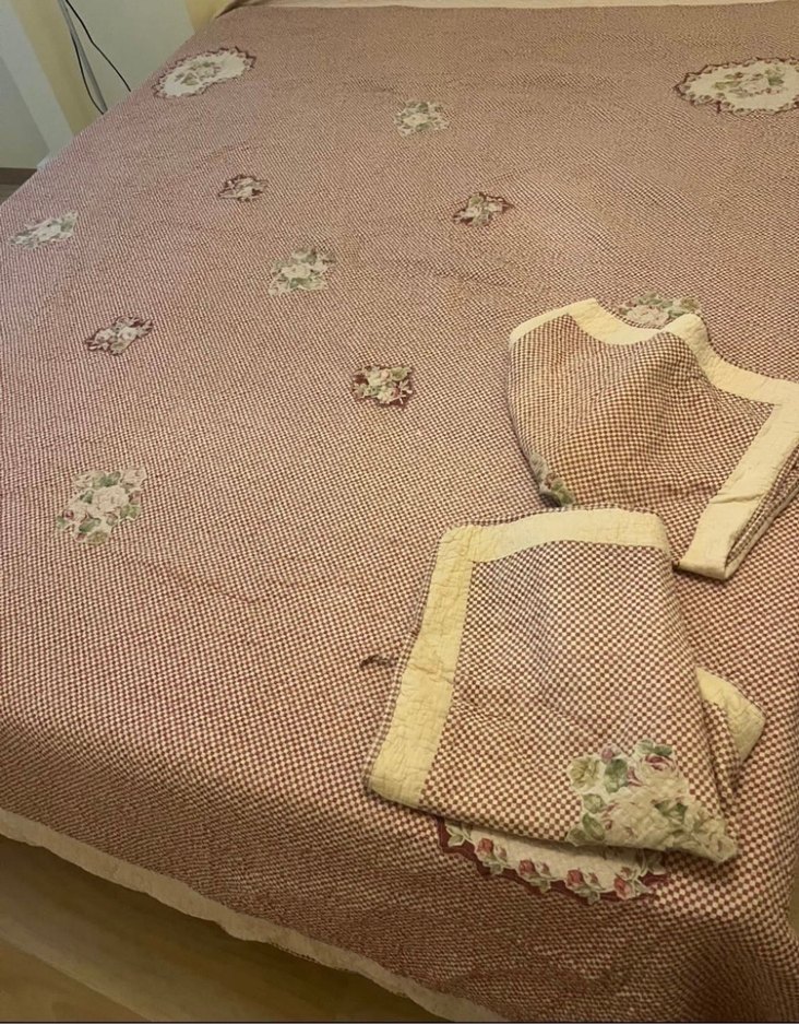 English home Nakışlı Pembe Pastel Yatak Örtüsü - Görsel 2