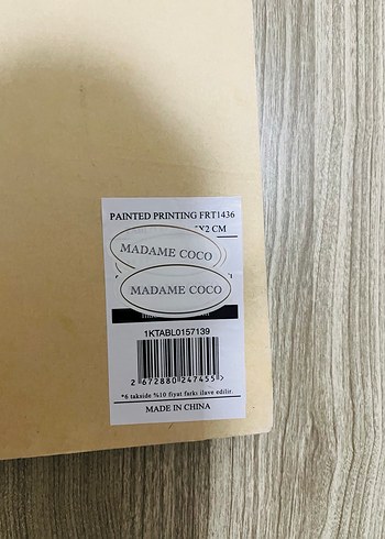 Madame Coco tablo - Görsel 6