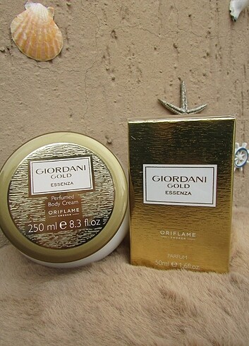  Beden Oriflame Giordani Gold Essenza Parfüm 50 ml ve Parfümlü Vücut Kr