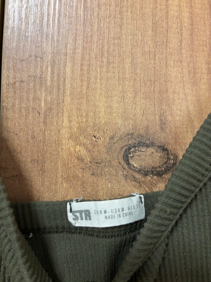 Kadın Fitilli Kısa Crop Top - Görsel 2