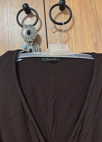 kahverengi anvelop crop - Görsel 2