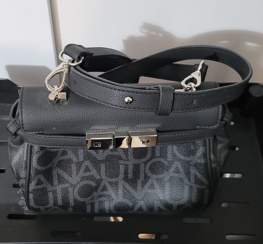 Nautica gri Baskılı Deri Kadın Çanta - Görsel 2