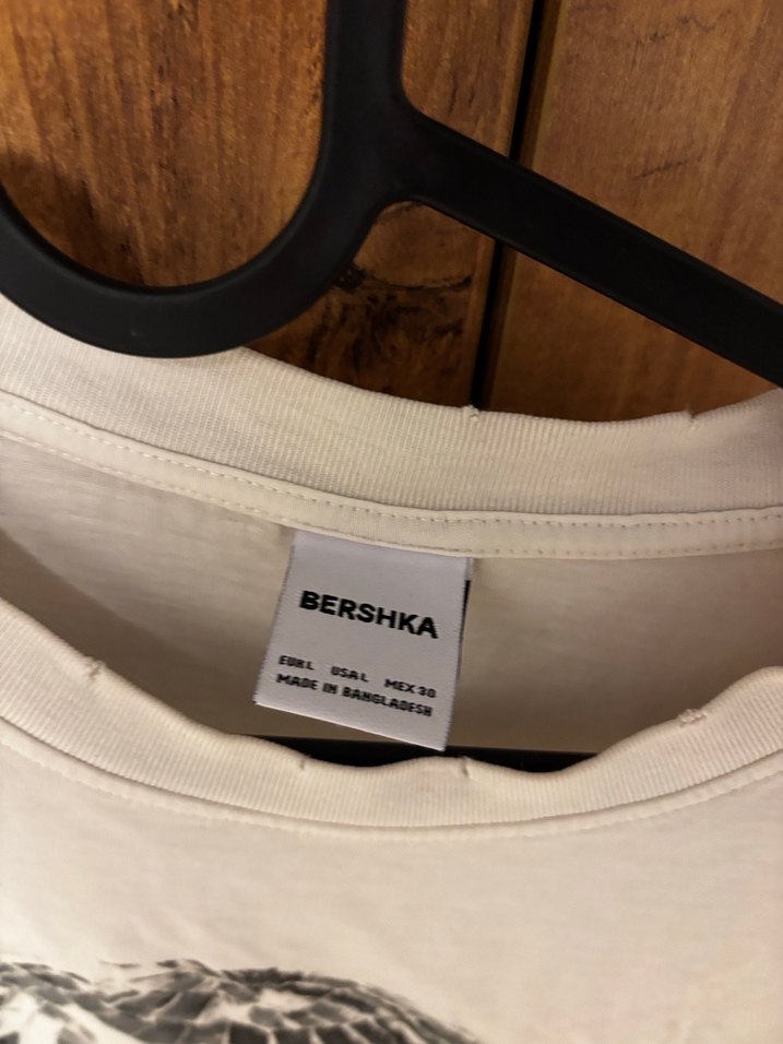 Beyaz Baskılı Kadın Kısa Kollu Tişört - Görsel 2