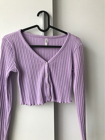 lila crop üst