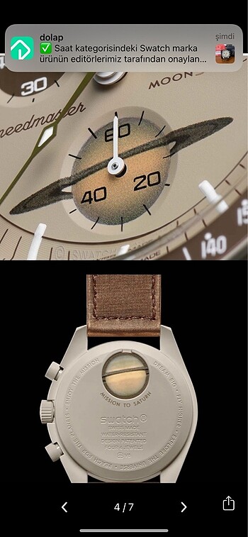 Beden Swatch x omega saturn saat