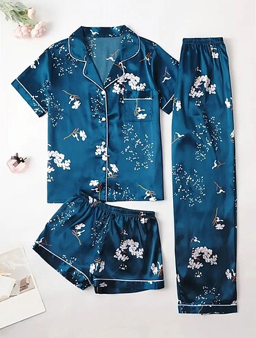 Saten pijama takımı