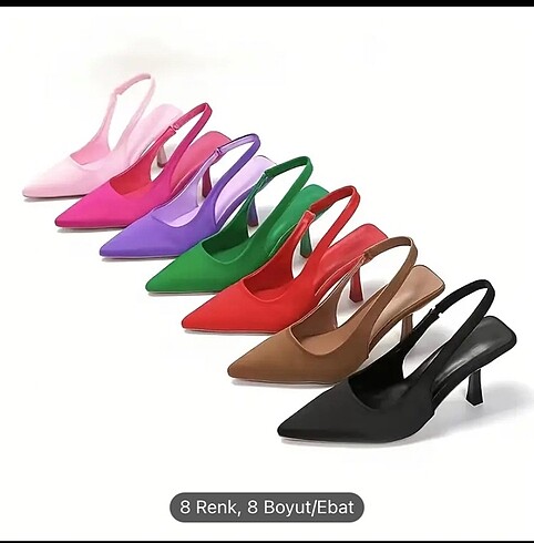 Kadın Düz Renk Stiletto