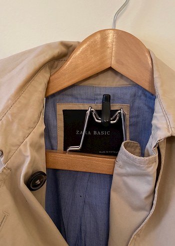 Bej Midi Kemerli Kadın Trençkot - Görsel 5