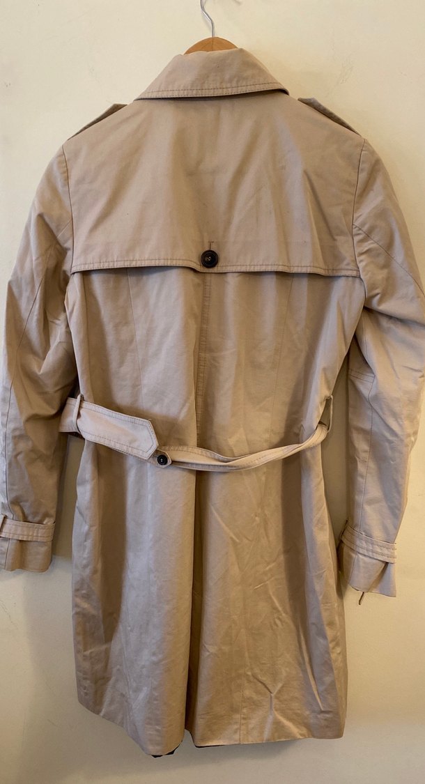 Bej Midi Kemerli Kadın Trençkot - Görsel 3