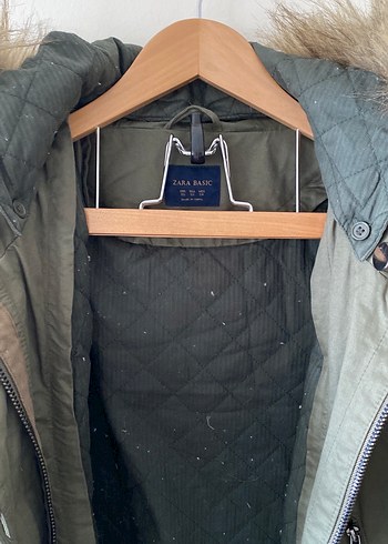 Kürk Detaylı Gri Kadın Midi Mont - Görsel 3