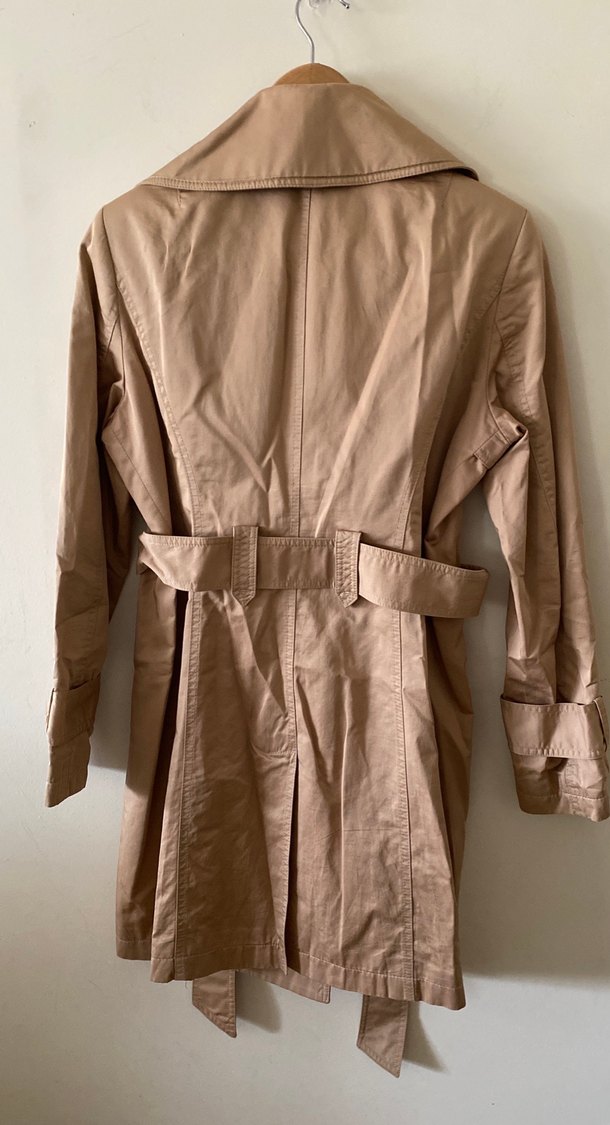 Bej Kadın Midi Trençkot - Görsel 2