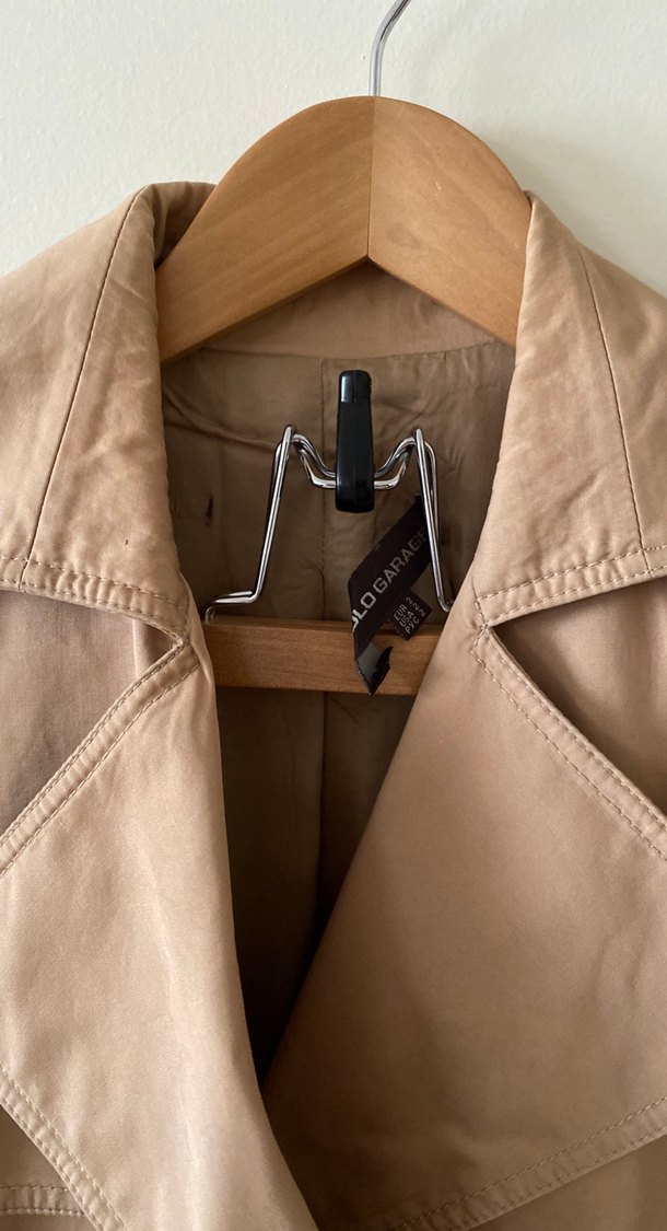 Bej Kadın Midi Trençkot - Görsel 3