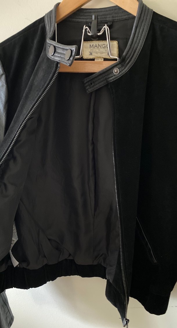 Siyah Kadın Deri&Süet Deri Ceket - Görsel 3