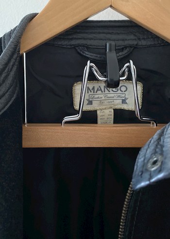 Siyah Deri&Suet Biker Ceket - Görsel 5