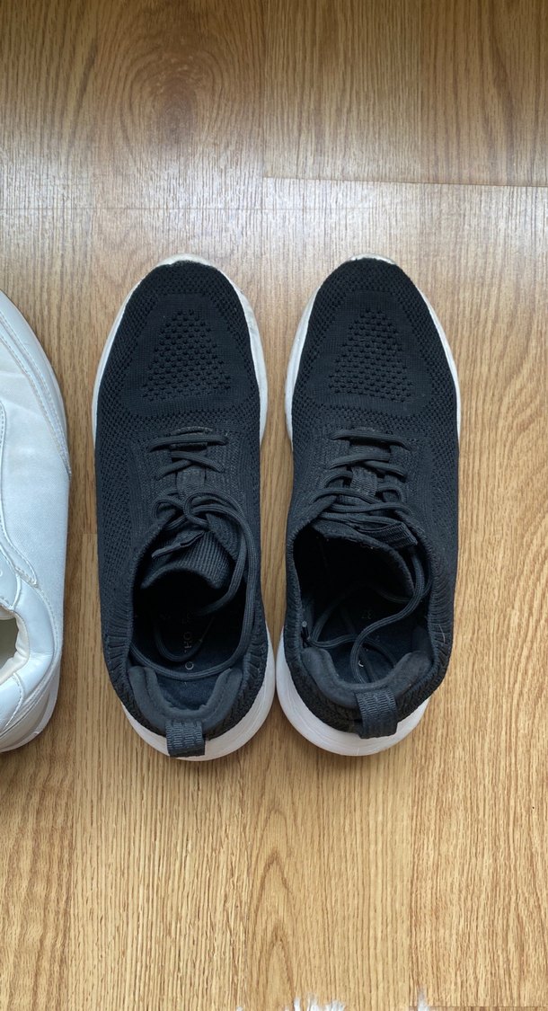 Siyah&Beyaz Kadın Sneakers - Görsel 2