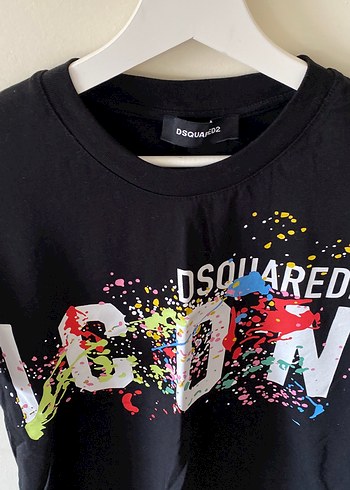 DSQUARED2 Baskılı Siyah Erkek Tişört - Görsel 2