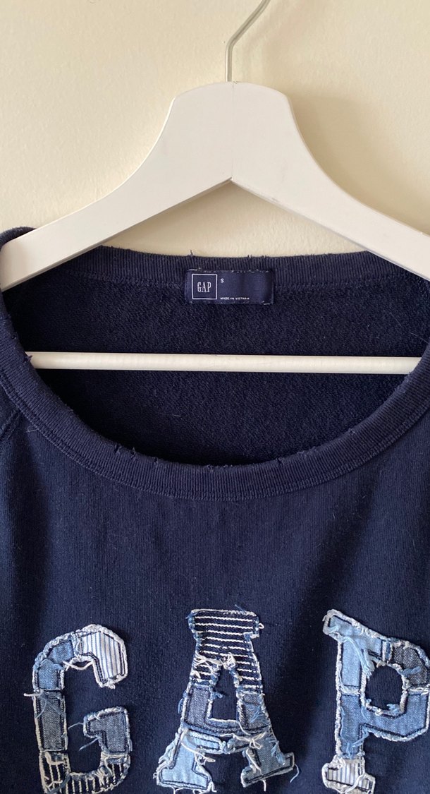 GAP Kadın Mavi Denim Sweatshirt - Görsel 2