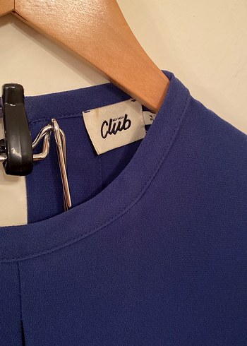 Lacivert Kadın Uzun Kollu Elbise - Görsel 2