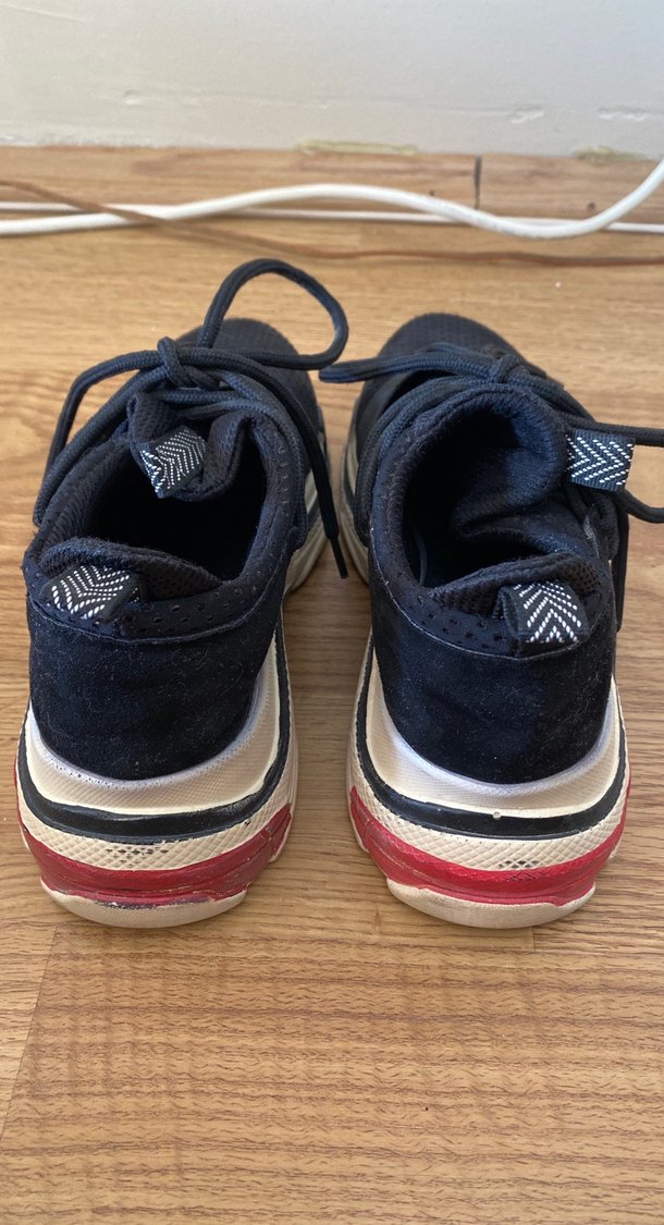 Siyah Kadın Kalın Tabanlı Spor Ayakkabı - Görsel 5