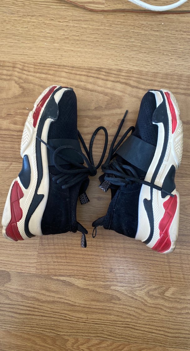 Siyah Kadın Kalın Tabanlı Spor Ayakkabı - Görsel 3